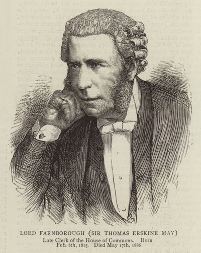 Lord Farnborough, Sir Thomas Erskine May da English School